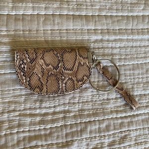 Wild Fable Snakeskin Clutch